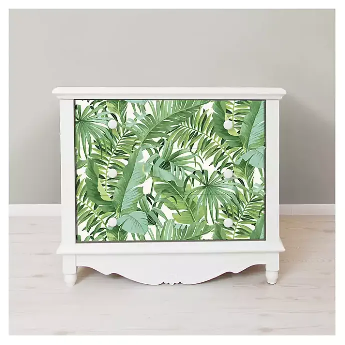 Discount Kirklands Home Tropical Leaves Peel & Stick Wallpaper Green