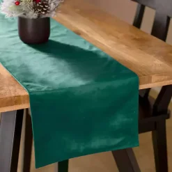 Best Kirklands Home Velvet Christmas Table Runner, 108 in. Green