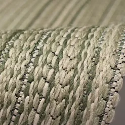 Kirklands Home Woven Lines Indoor/Outdoor Accent Rug, 2x2 Green