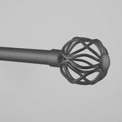 Online Kirklands Home Gunmetal Open Sphere Curtain Rod, 72 in.