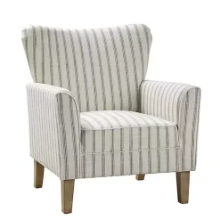 Online Kirklands Home Gustaf Gray Striped Armchair