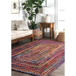 Clearance Kirklands Home Hand Braided Tammara Area Rug, 5x8 Multi
