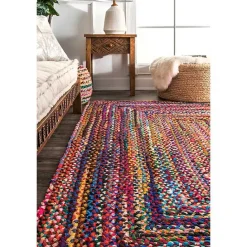 Clearance Kirklands Home Hand Braided Tammara Area Rug, 5x8 Multi