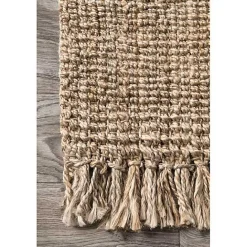Online Kirklands Home Hand Woven Chunky Loop Jute Caspar Runner Tan