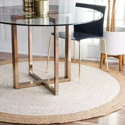 Kirklands Home Hand Woven Jute Eugene Round Area Rug, 6 ft.