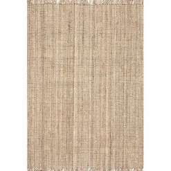 Kirklands Home Hand Woven Looped Natural Jute Area Rug, 9x12 Tan