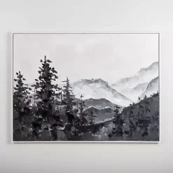 Online Kirklands Home Handpainted Mountain Scene Framed Art