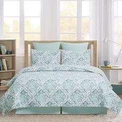 Outlet Kirklands Home Harlen Mosaic 3-pc. King Quilt Set Blue