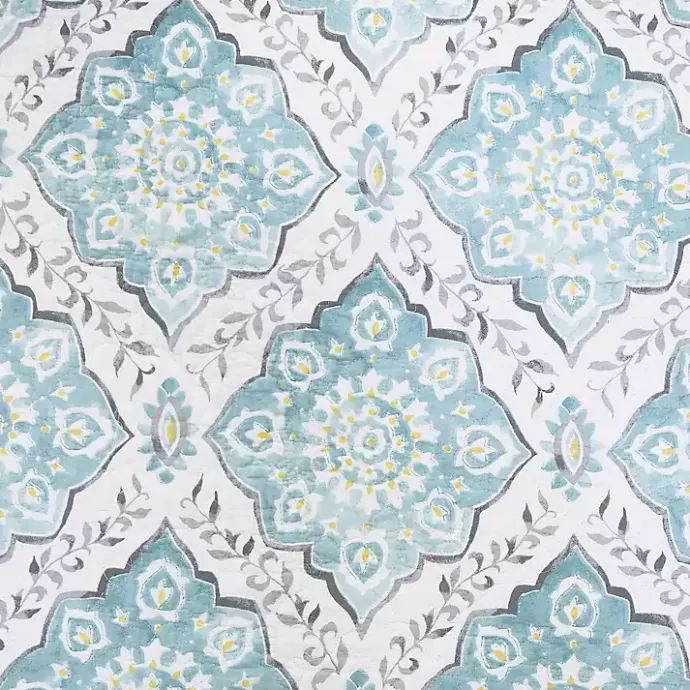 Outlet Kirklands Home Harlen Mosaic 3-pc. King Quilt Set Blue