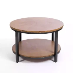 Hot Kirklands Home Hayden Wood and Gunmetal Coffee Table