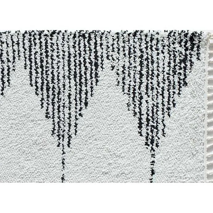 Hot Kirklands Home Heath Black and White Moon Area Rug, 8x10