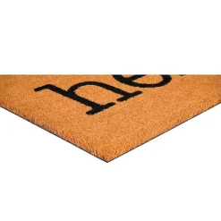 Kirklands Home Hello Black Paw Print Doormat