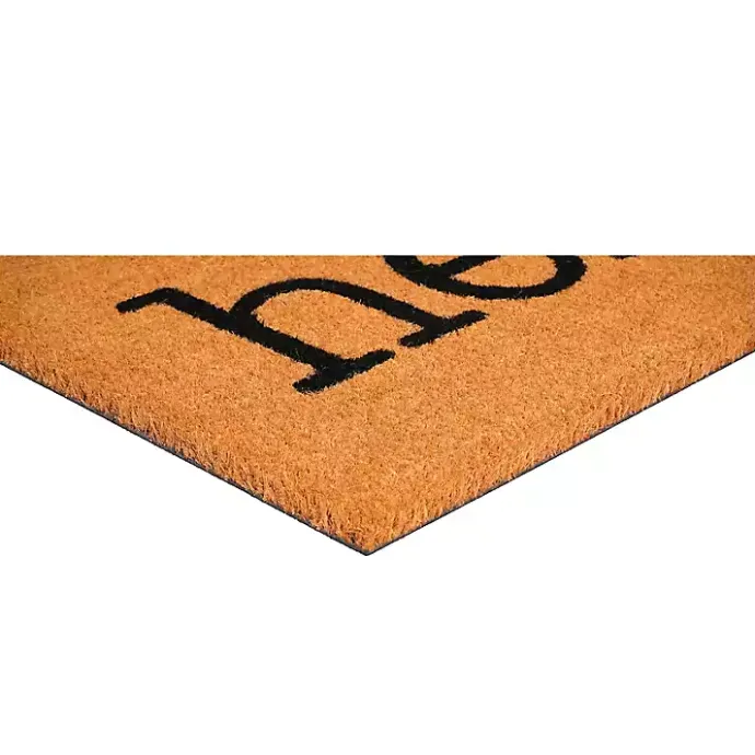 Kirklands Home Hello Black Paw Print Doormat