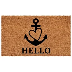 Online Kirklands Home Hello Heart Anchor Doormat
