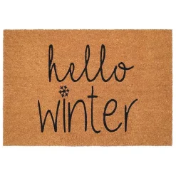 Outlet Kirklands Home Hello Winter Coir Doormat