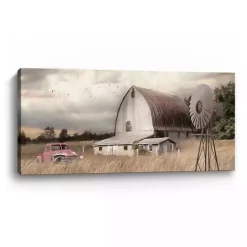 Outlet Kirklands Home Henderson Bay Farm Giclee Canvas Art Print Tan