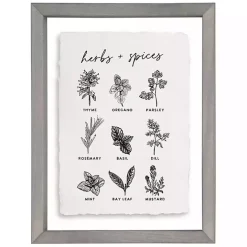 Hot Kirklands Home Herbs and Spices Framed Wall Plaque
