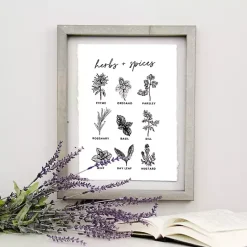 Hot Kirklands Home Herbs and Spices Framed Wall Plaque