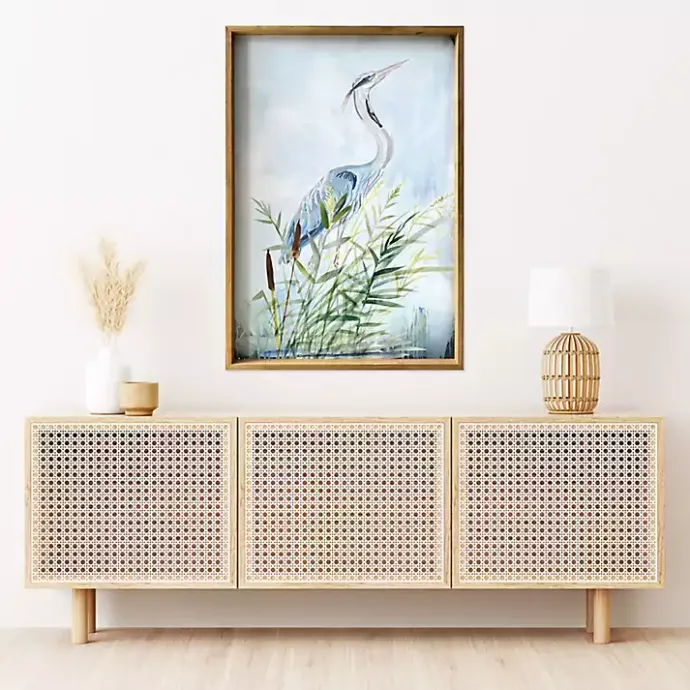 Best Kirklands Home Heron Wood Framed Canvas Art Print
