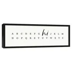 Online Kirklands Home Hi Alphabet Framed Canvas Wall Plaque