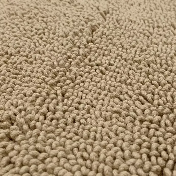 Discount Kirklands Home High Pile Taupe Cotton Non-Skid Classic Bath Mat Tan