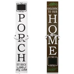 Outlet Kirklands Home Home Chalk Board Two-Sided Porch Board