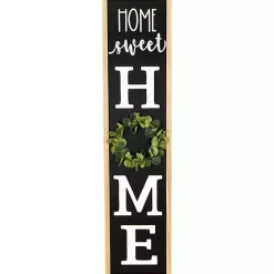 Sale Kirklands Home Home Sweet Home Wreath Porch Board Black