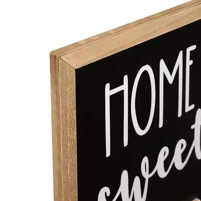 Sale Kirklands Home Home Sweet Home Wreath Porch Board Black