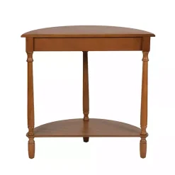 Hot Kirklands Home Honey Half Moon Tinslee Console Table Brown