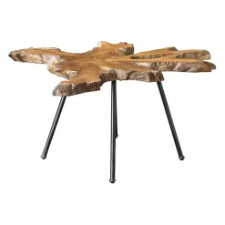 New Kirklands Home Honey Natural Teak Wood Coffee Table Brown