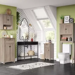 Hot Kirklands Home Honey Woodgrain Wall-Mounted Cabinet Tan