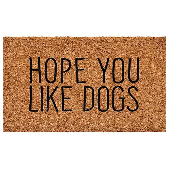 Hot Kirklands Home Hope You Like Dogs Coir Doormat