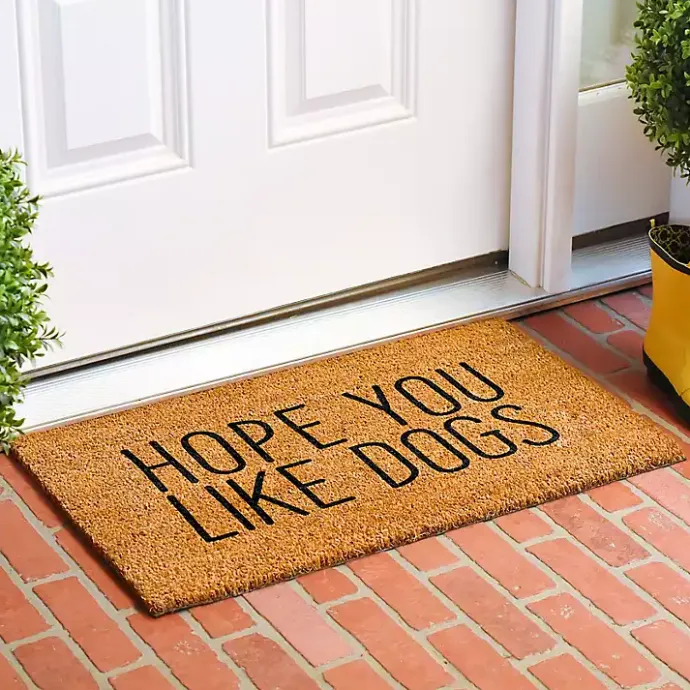 Hot Kirklands Home Hope You Like Dogs Coir Doormat