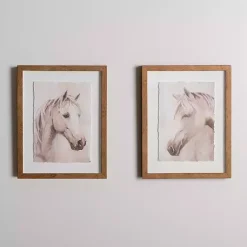 Discount Kirklands Home Horse Buddies Framed Art Prints, Set of 2
