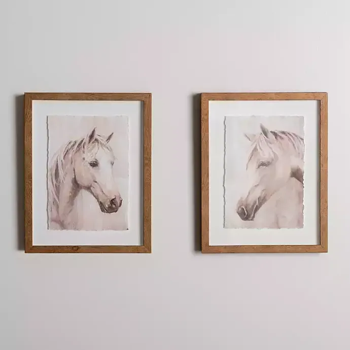 Discount Kirklands Home Horse Buddies Framed Art Prints, Set of 2