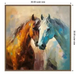 Online Kirklands Home Horse Couple Framed Canvas Art Print