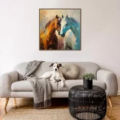 Online Kirklands Home Horse Couple Framed Canvas Art Print