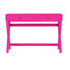 Online Kirklands Home Hot Wood 2-Drawer Peggy Desk Pink