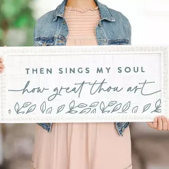 Online Kirklands Home How Great Thou Art Wall Plaque