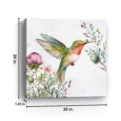 Best Kirklands Home Hummingbird Wildflower I Canvas Art Print