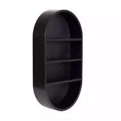 New Kirklands Home Hutton Black Capsule Wall Shelf