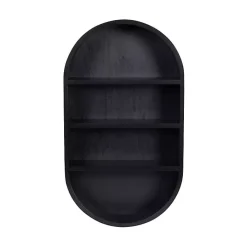 New Kirklands Home Hutton Black Capsule Wall Shelf