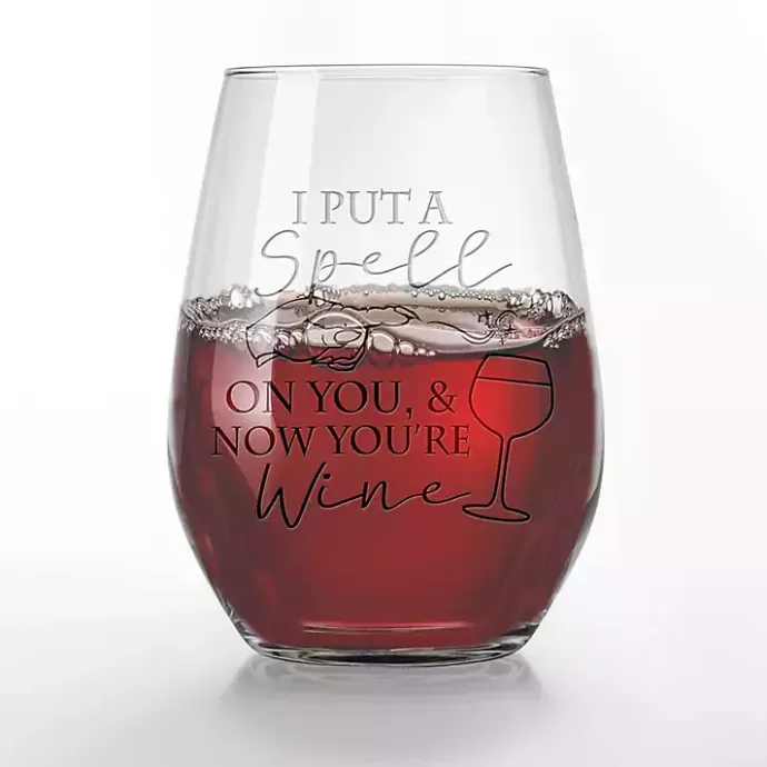 Best Kirklands Home I Put a Spell On You Halloween Glasses, Set of 2 Clear