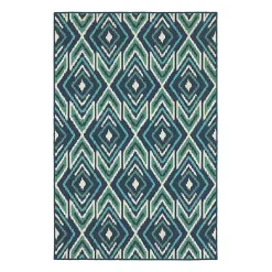 Kirklands Home Ikat Diamonds Jenn Outdoor Rug, 6x9