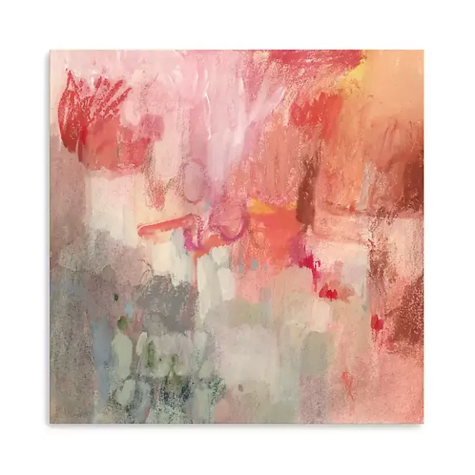 Clearance Kirklands Home Incendies Canvas Art Print Pink