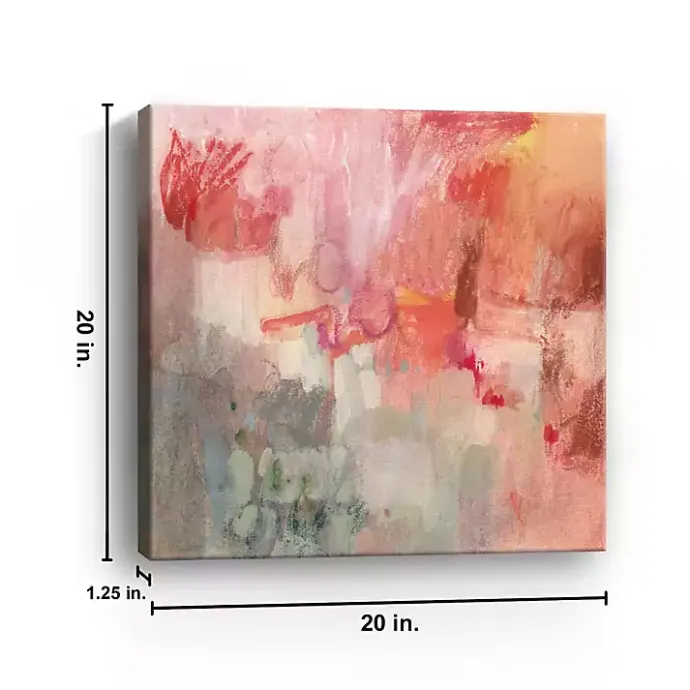 Clearance Kirklands Home Incendies Canvas Art Print Pink