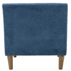 Kirklands Home Indigo Upholstered Shea Accent Chair Blue