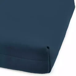 Kirklands Home Indigo Canvas French Edge Outdoor Chaise Cushion Blue