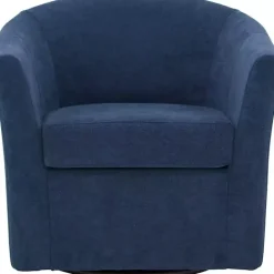 Online Kirklands Home Indigo Chloe Swivel Accent Chair Blue