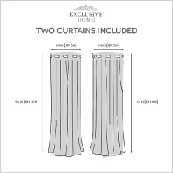 Kirklands Home Indigo Floral 2-pc. Curtain Panel Set, 96 in.